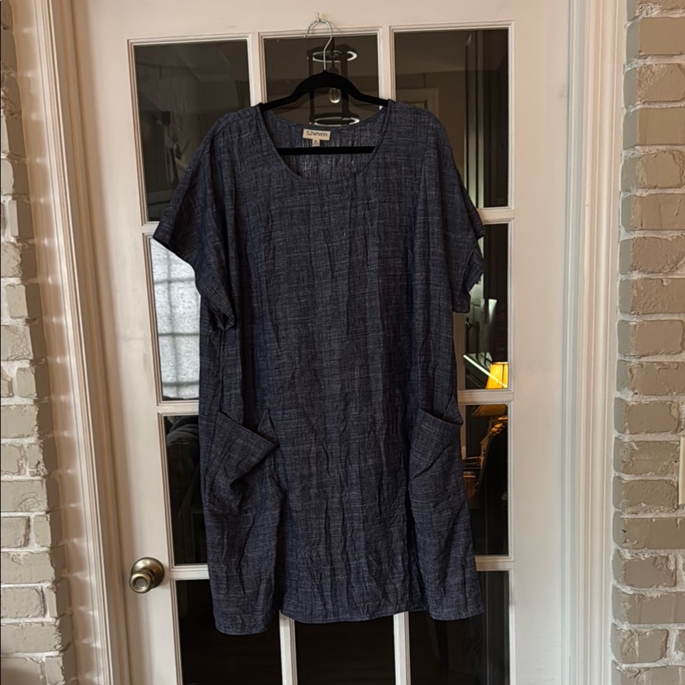 52Seven Blue Casual Dress